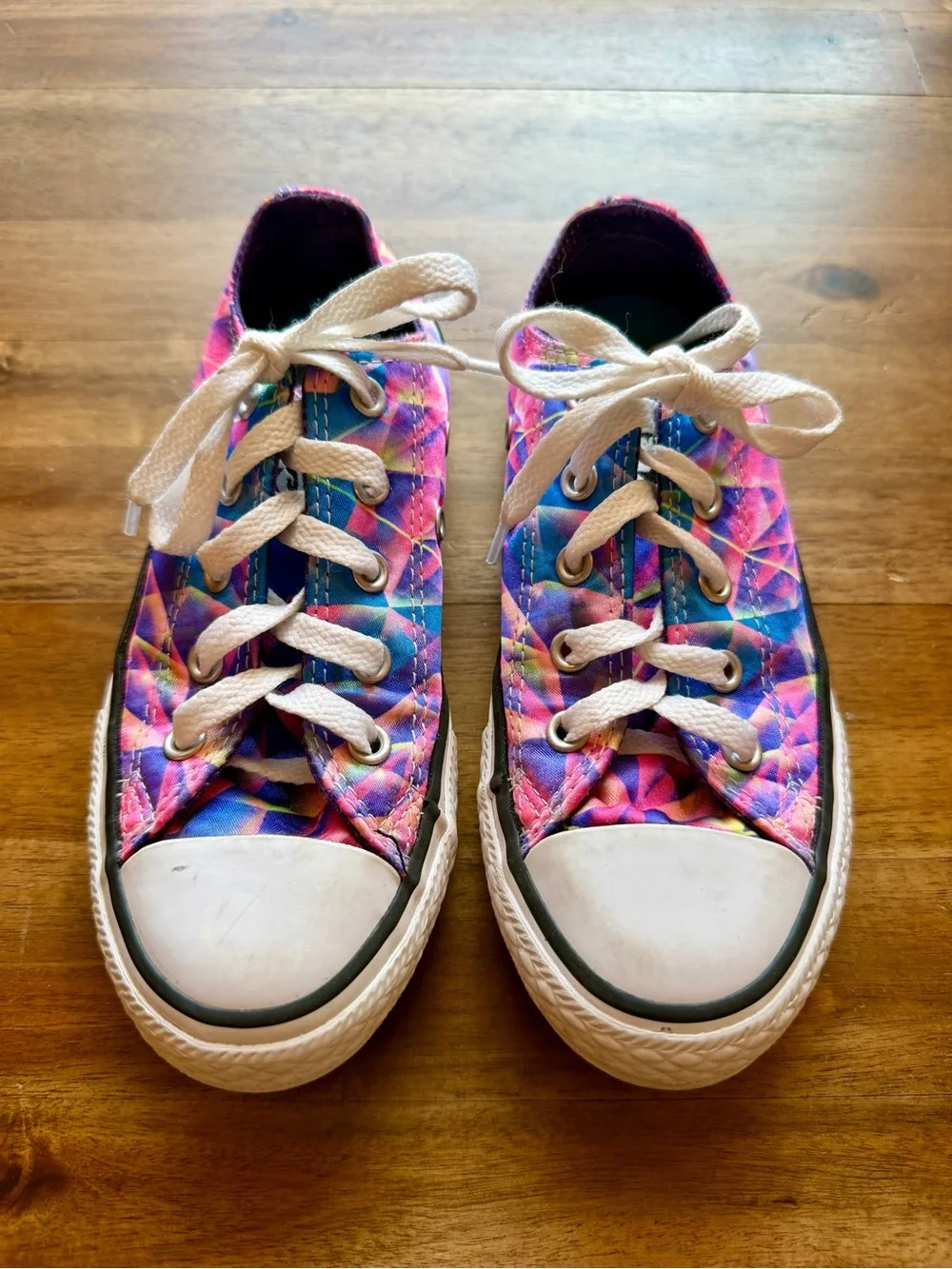 Converse Chuck Taylor All Star Low Top Sneakers Girls Youth Size 13 Multicolor